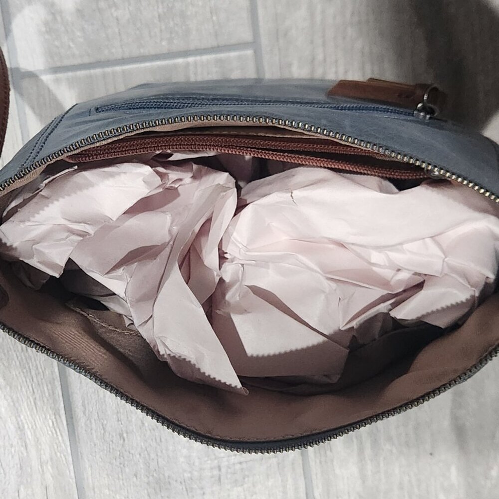 The Sak Ashland Crossbody Embossed, Maritime Wave Embossed